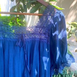Indigo Rose Navy Blue Nightgown
